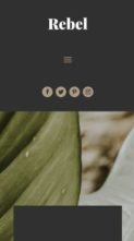 Rebel (Pretty Web Design) (screenshot mobile)