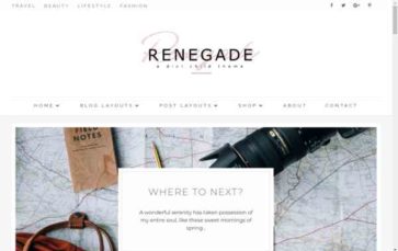 Renegade (Pretty Web Design) - (screenshot desktop)