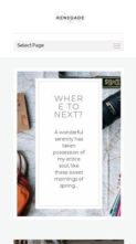 Renegade (Pretty Web Design) - (screenshot mobile)