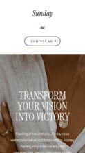 Sunday (Pretty Web Design) - (screenshot mobile)