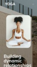 Yoga (Pretty Web Design) (screenshot mobile)
