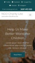 NGO Charity Lite (screenshot mobile)