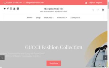 Shopping Store Pro (screenshot desktop)