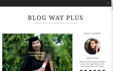 Blog Way Plus (screenshot desktop)