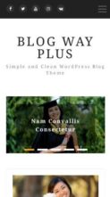 Blog Way Plus (screenshot mobile)