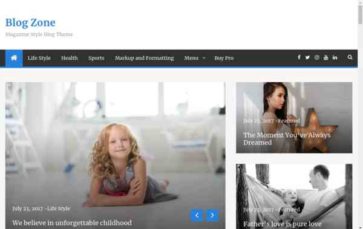 Blog Zone (screenshot desktop)