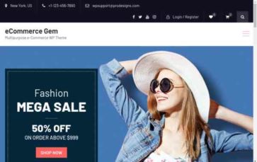eCommerce Gem (screenshot desktop)