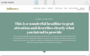 Screenshot Desktop Influence (Mark Brand Boutique) - (screenshot desktop)