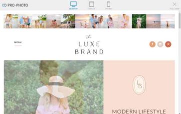 Screenshot Desktop Luxe Brand Collective (screenshot desktop)