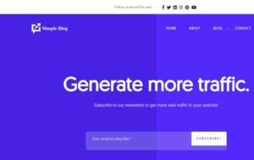 Simple Blog (QuantumCloud) (screenshot desktop)