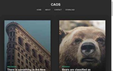 Caos (screenshot desktop)