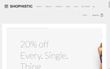 Shophistic (screenshot desktop)