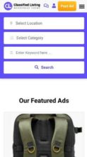 Classifiedads (screenshot mobile)