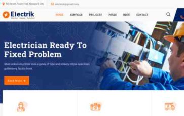 Electrik (RadiusTheme) - (screenshot desktop)