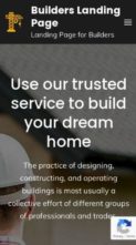 Builders Landing Page (screenshot mobile)