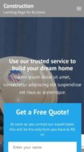 Construction Landing Page (Rara Themes) (screenshot mobile)