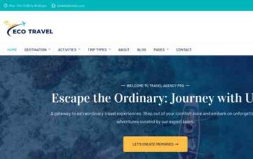 Eco Travel (screenshot desktop)