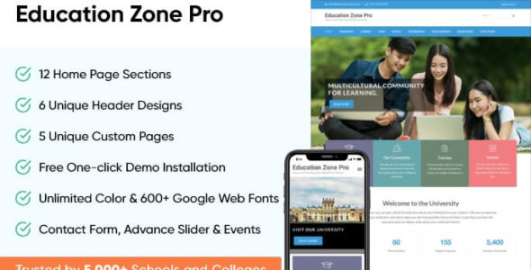 Education Zone Pro (Rara Themes)