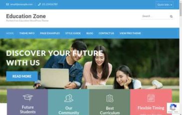 Education Zone (screenshot desktop)