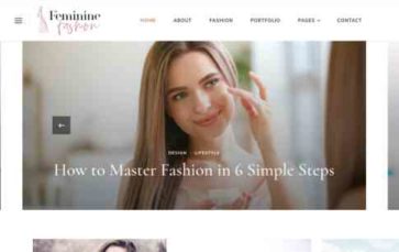 Feminine Fashion (screenshot desktop)