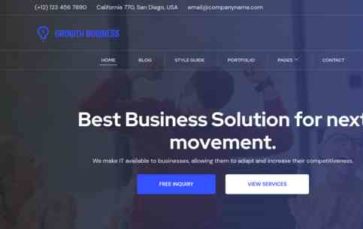 Growth Business (screenshot desktop)