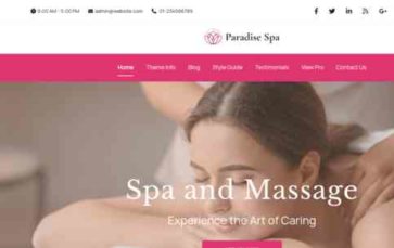 Paradise Spa (screenshot desktop)