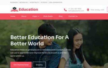 Smart Education (Rara Themes) (screenshot desktop)