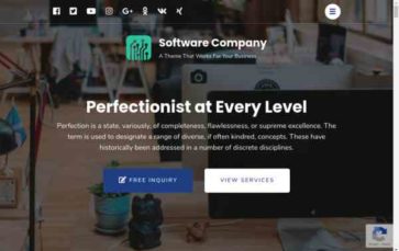 Software Company (Rara Themes) (screenshot desktop)