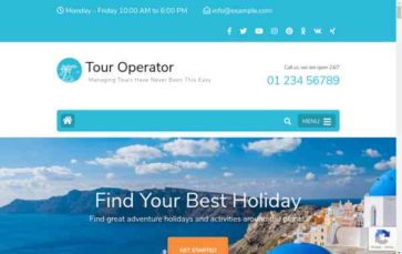 Tour Operator (Rara Themes) - (screenshot desktop)