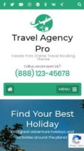 Travel Agency Pro (Rara Themes) - (screenshot mobile)