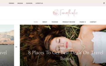 Travelholic (screenshot desktop)