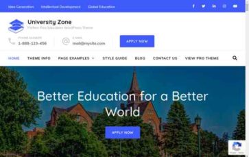 University Zone (screenshot desktop)