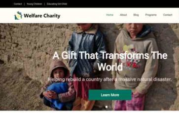 Welfare Charity (screenshot desktop)