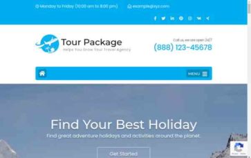 WP Tour Package (screenshot desktop)