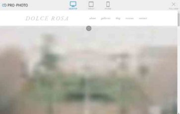 Dolce Rosa (screenshot desktop)