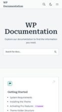 WP Documentation Pro (screenshot mobile)