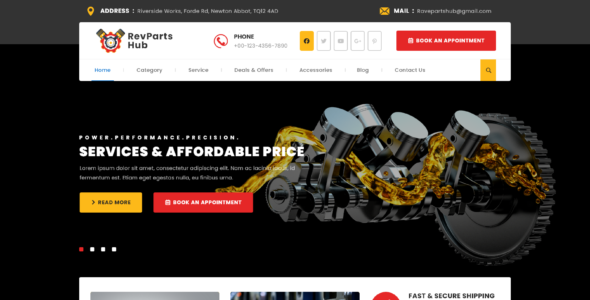 Automotive Parts Pro (Revolution WP)