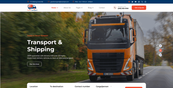 Goods and Transport Pro (Revolution WP)
