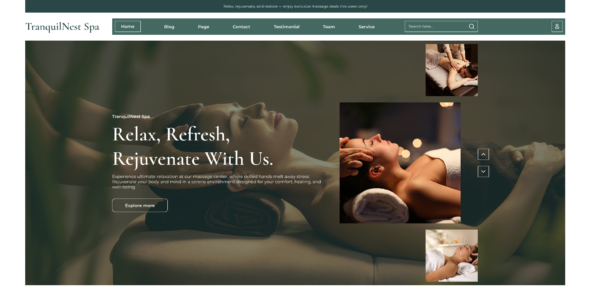 Massage Wellness Retreat Pro (Revolution WP)