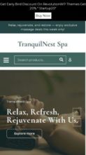Screenshot Mobile Massage Wellness Retreat Pro (screenshot mobile)