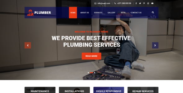 Plumbing Services Pro (Revolution WP)