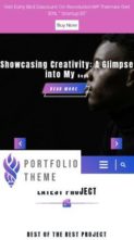 Screenshot Mobile Writer Portfolio Pro (screenshot mobile)