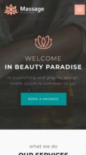 Massage & Spa (screenshot mobile)