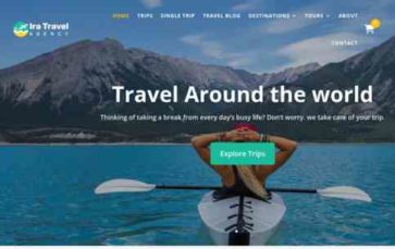 Ira Travel Blog (screenshot desktop)