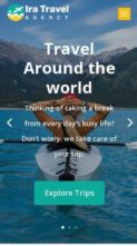 Ira Travel Blog (screenshot mobile)