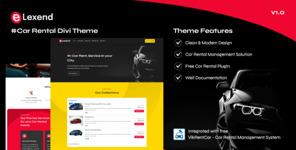 Lexend Car Rental (RiseThemes)