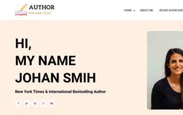 Author Personal Blog (screenshot desktop)