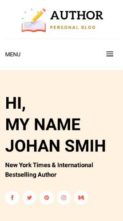 Author Personal Blog (screenshot mobile)