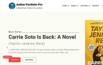 Author Portfolio Pro (screenshot desktop)