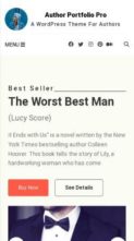Author Portfolio Pro (screenshot mobile)